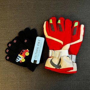 TWO Pairs of Kids Gloves: For Wet and Dry Weather